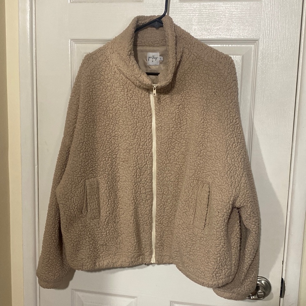 Princess Polly faux Sherpa shearling zip up